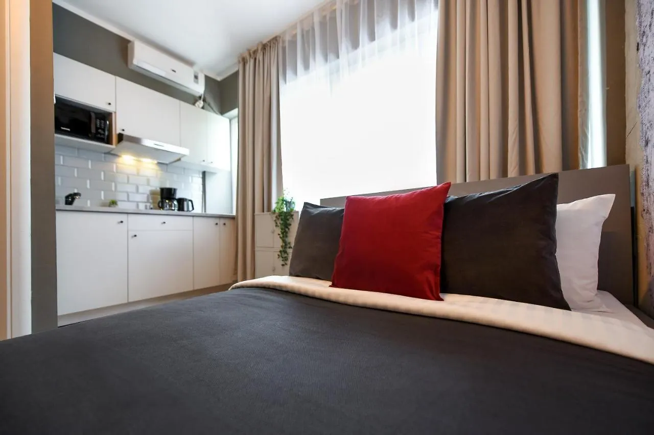 The Mini Industrial. Small Magheru Studio Apartment Bucharest