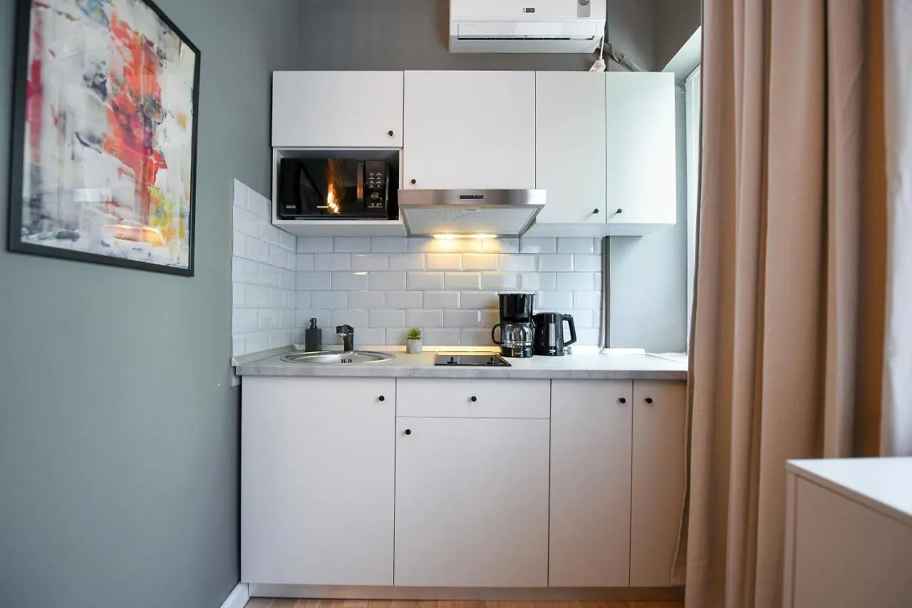 The Mini Industrial. Small Magheru Studio Apartment Bucharest Romania