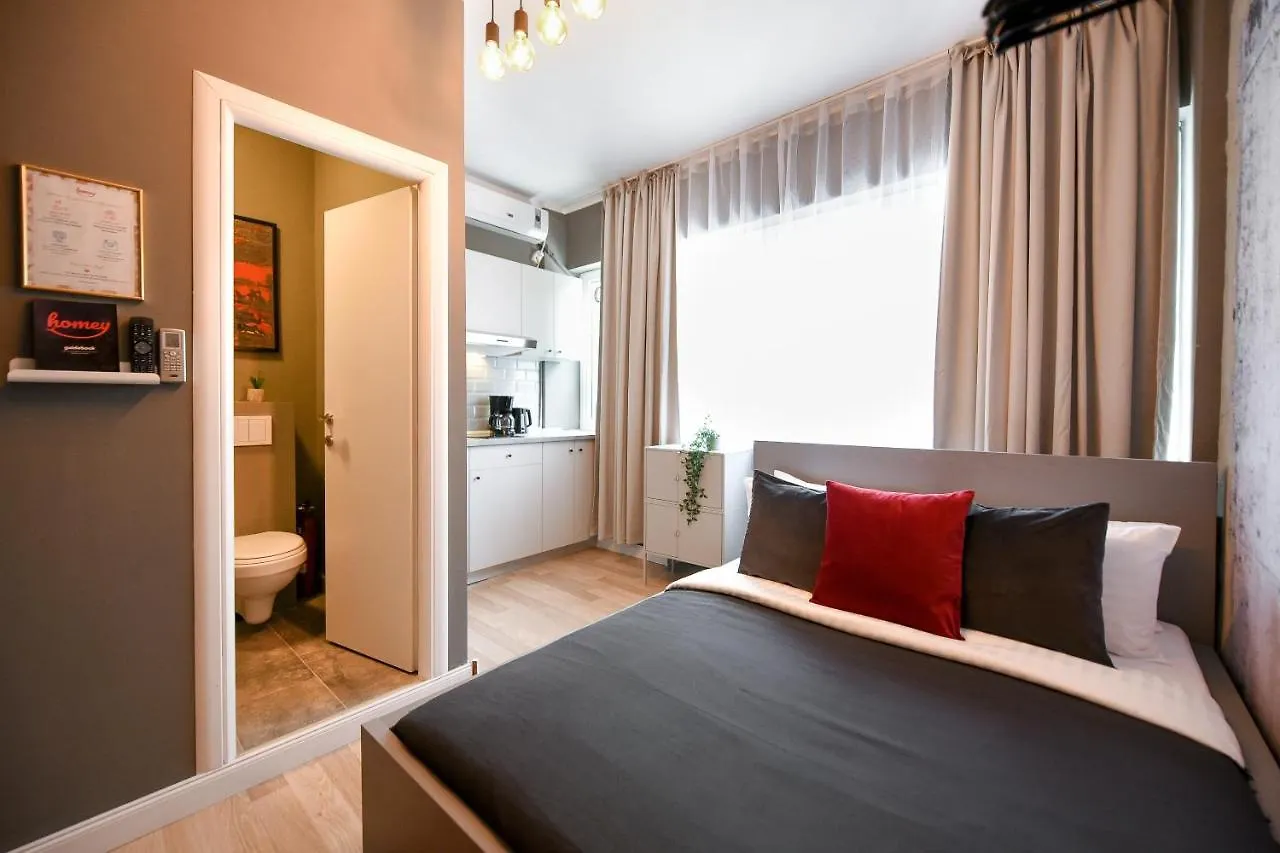 The Mini Industrial. Small Magheru Studio Apartment Bucharest